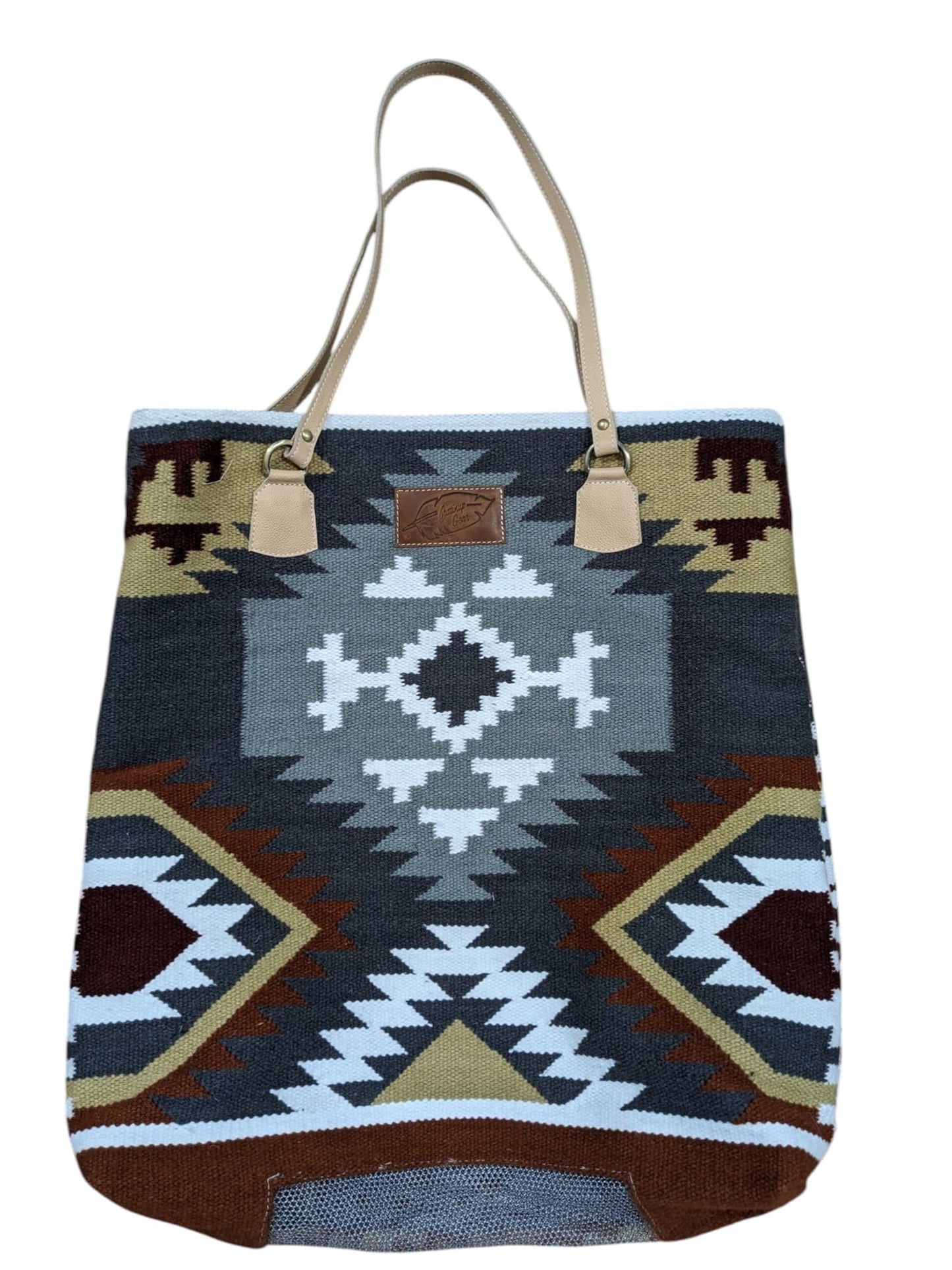 Cuttinup Cowgirl Tote mesh bottom