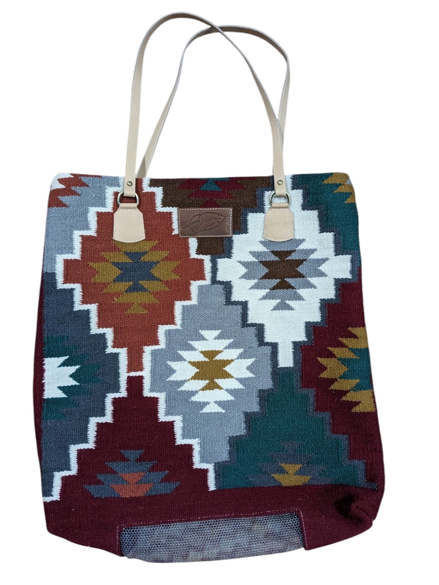 Cuttinup Cowgirl Tote mesh bottom