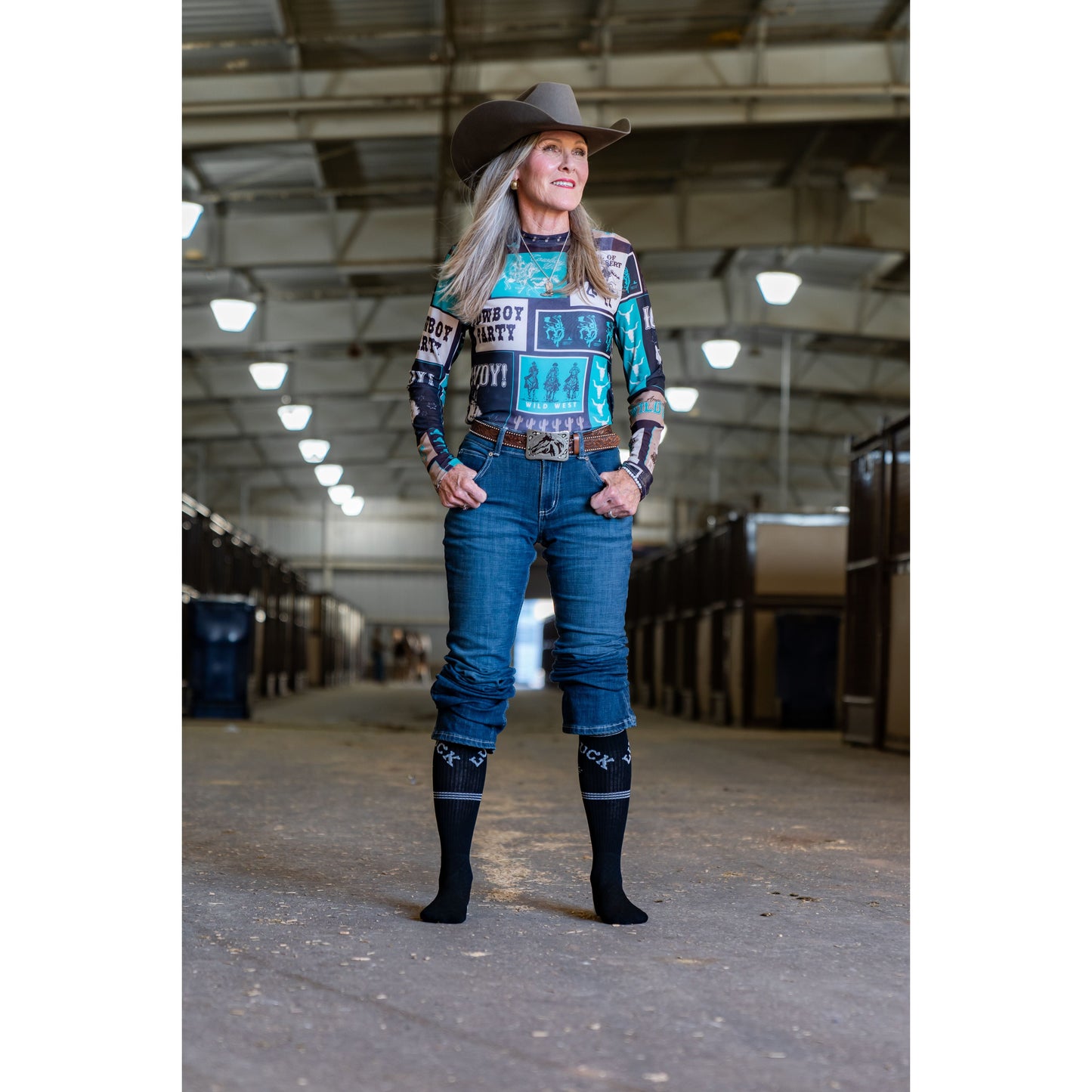 The Lucky 3 Pack | Retro Argyle Maverick Performance Boot Socks
