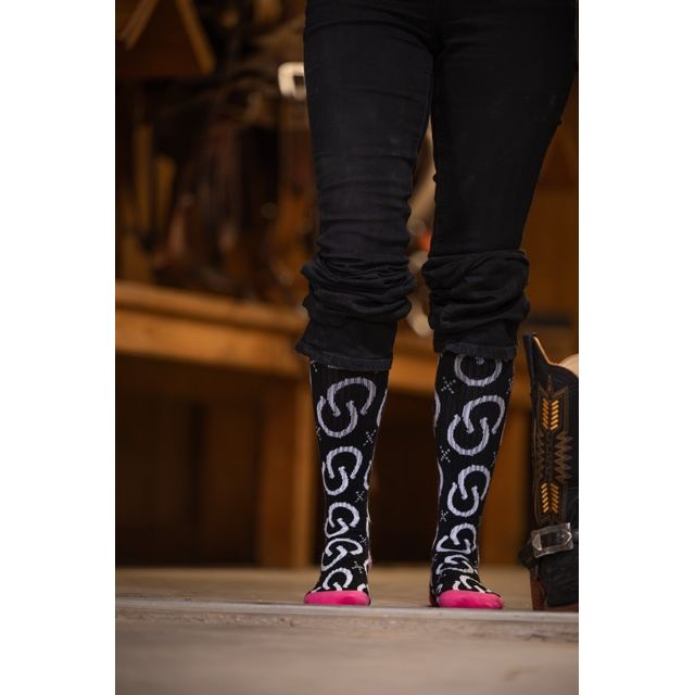 High Maintenance Cowgirl Pink Performance Boot Socks