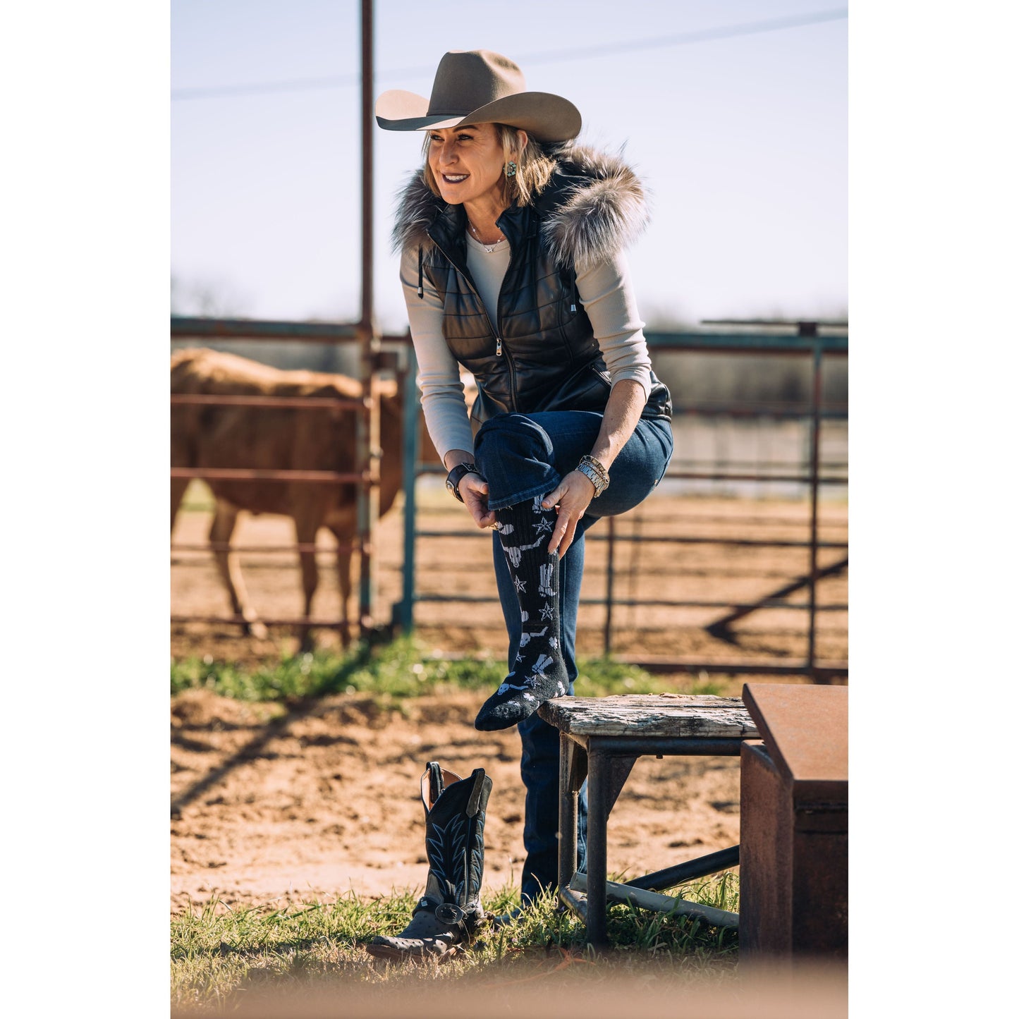 The Lucky 3 Pack | Western Soule Compass Performance Boot Socks