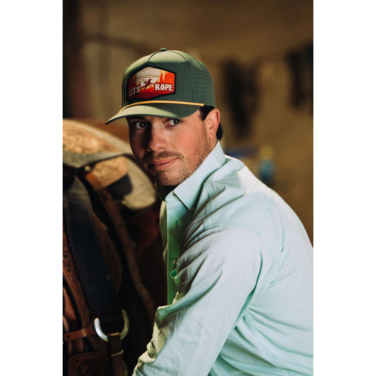 Let's Rope Green Midstructured Hat
