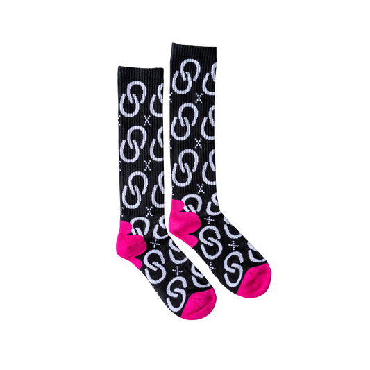 High Maintenance Cowgirl Pink Performance Boot Socks
