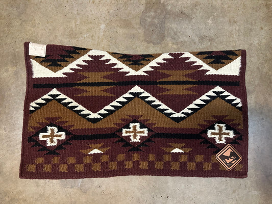The Modine- Burgundy, Black, Cream, brown squares