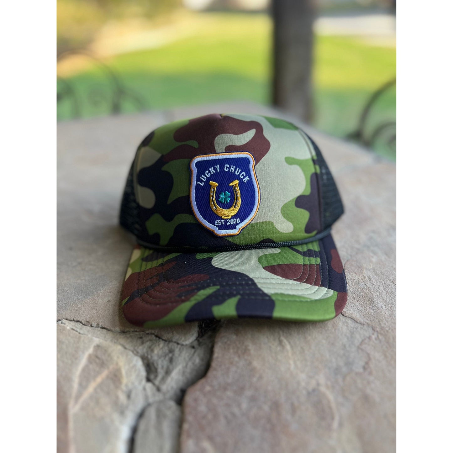 Lucky Polo Camo Trucker Hat