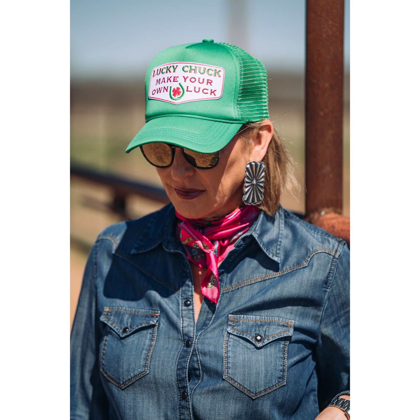Make Your Own Luck Kelly Green Trucker Hat