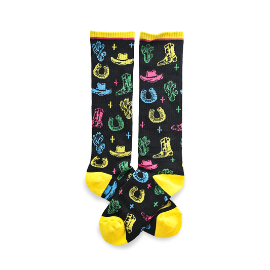 Neon Wrangler Performance Boot Socks